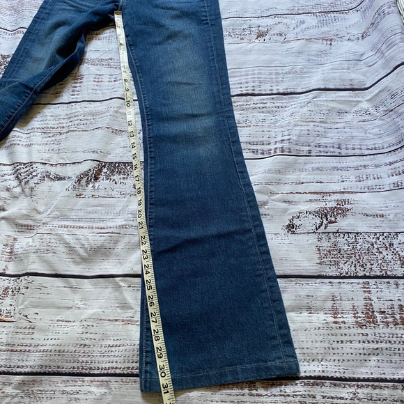 Paige Hollywood Hills Classic Rise Bootcut Embroidered Jeans 26 - Picture 7 of 8